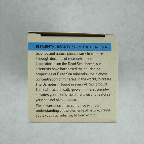 AHAVA Time To Hydrate Hydration Cream Mask 3.4 fl oz Dead Sea Minerals Sealed - Picture 4 of 9